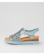 Ansh Denim Leather Sandals