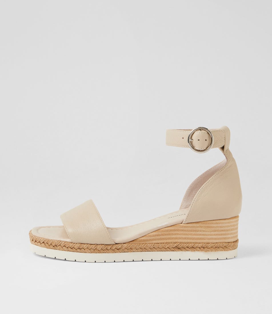 Idola Almond Leather Wedges