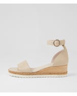 Idola Almond Leather Wedges