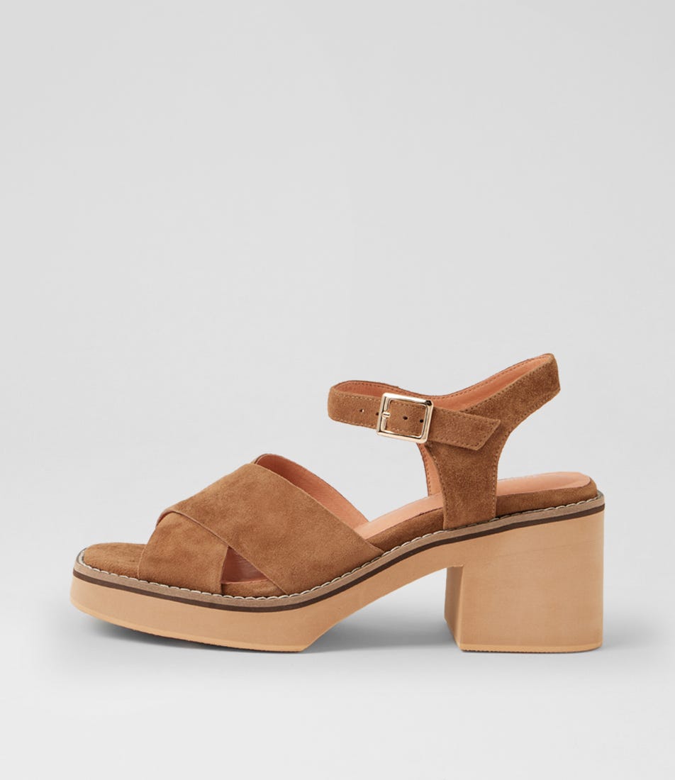 Jemi Light Choc Suede Sandals