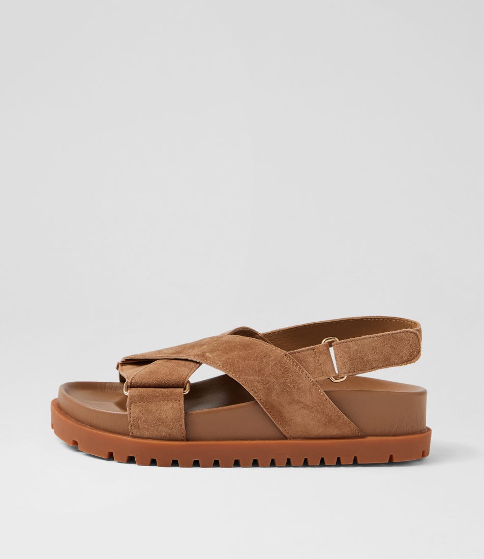 Ubari Light Choc Tan Suede Sandals