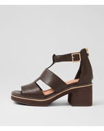 Jasty Choc Leather Sandals