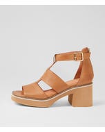 Jasty Tan Leather Sandals