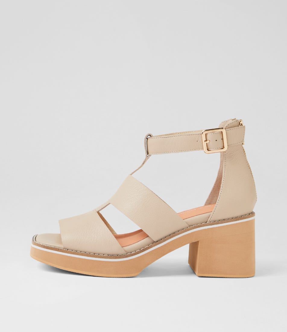 Jasty Vanilla Leather Sandals
