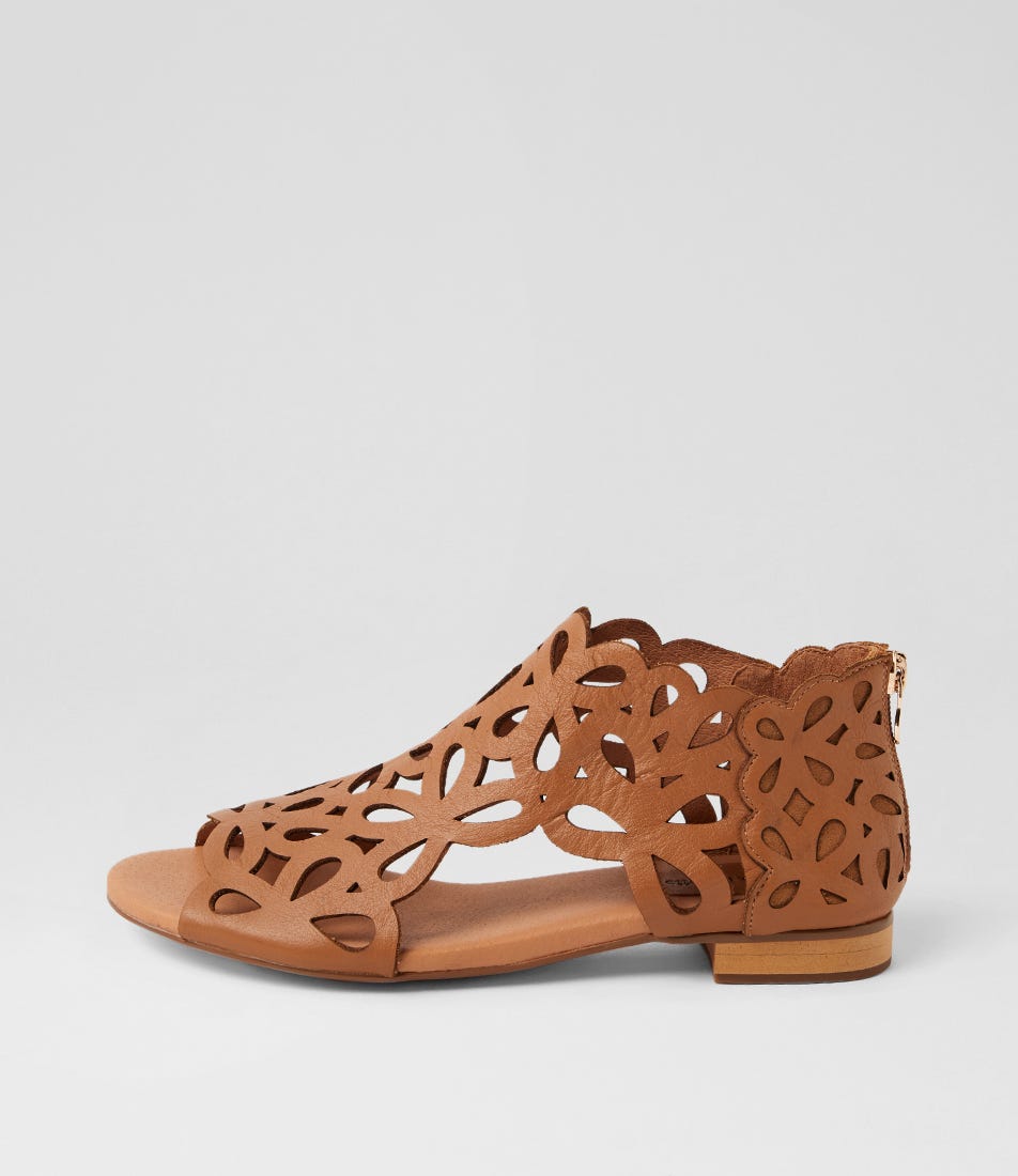 Pietro Dark Tan Leather Sandals