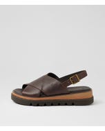 Sasi Choc Leather Sandals