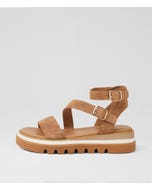 Selima Light Choc Suede Sandals