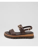 Sabri Choc Leather Sandals