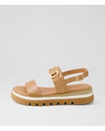 Sabri Tan Leather Sandals
