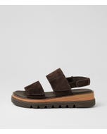 Soner Choc Suede Sandals