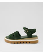 Simm Olive Suede Sandals
