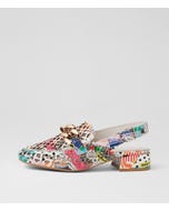 Vooper Collage 2 Print Patent Leather Heels