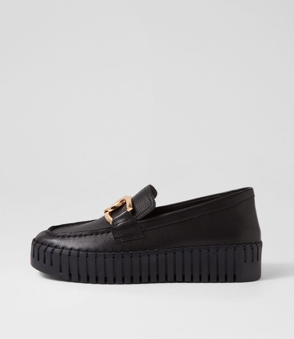 Brontis Dj Black Black Sole Leather by Django & Juliette