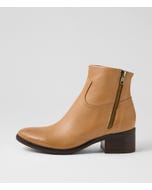 Parla Tan Leather Ankle Boots