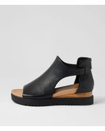 Ambatto Black Leather Sandals