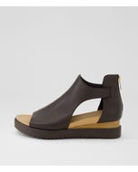 Ambatto Choc Leather Sandals