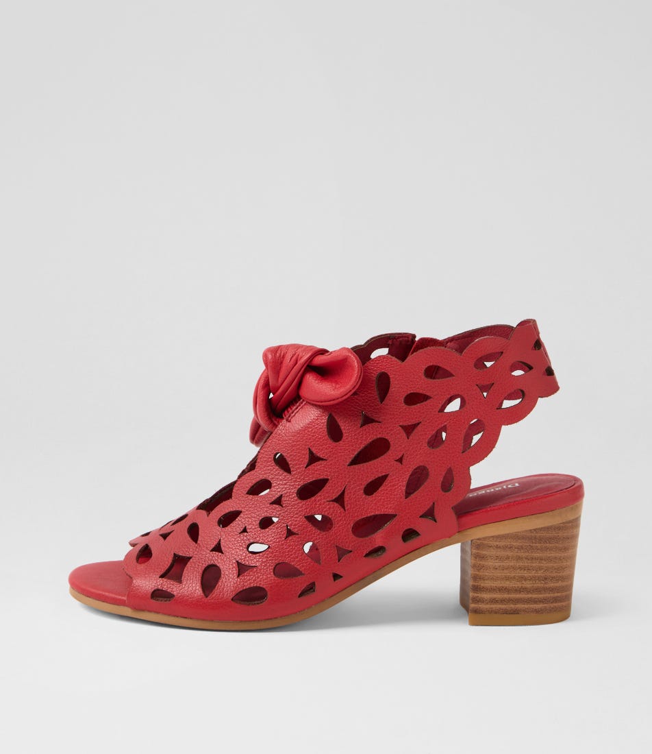 Brileys Red Leather Sandals