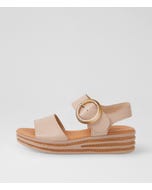 Cubbie Nude Leather Sandals