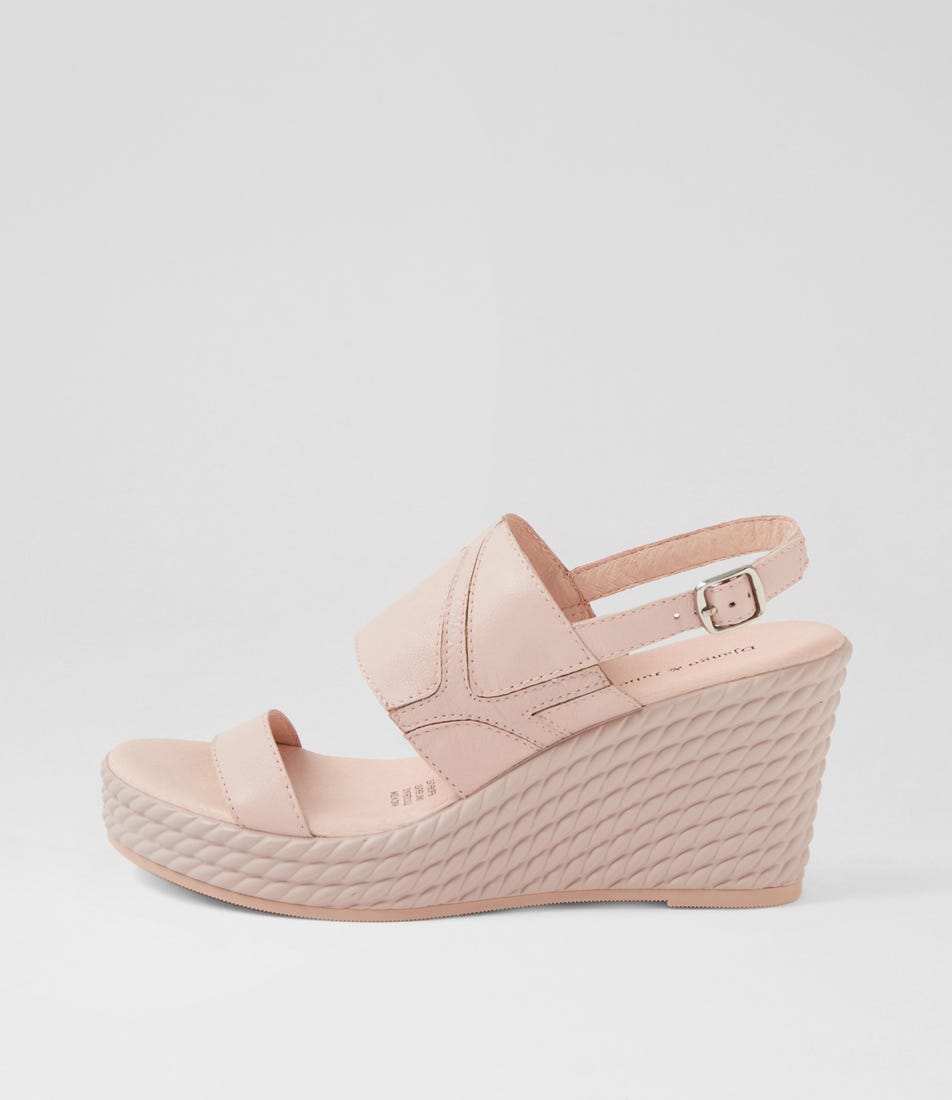 Efrain Rose Leather Sandals