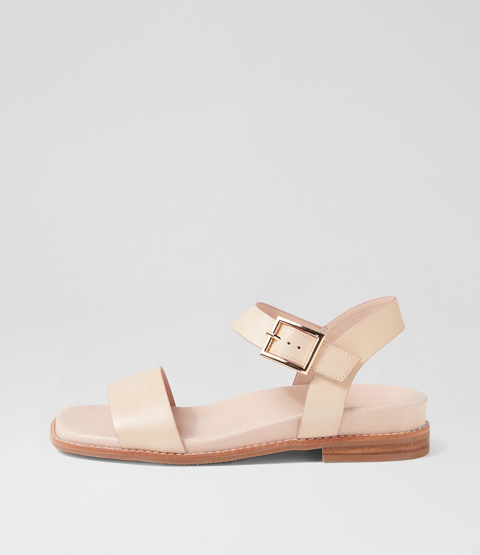 Elissay Blush Leather Sandals