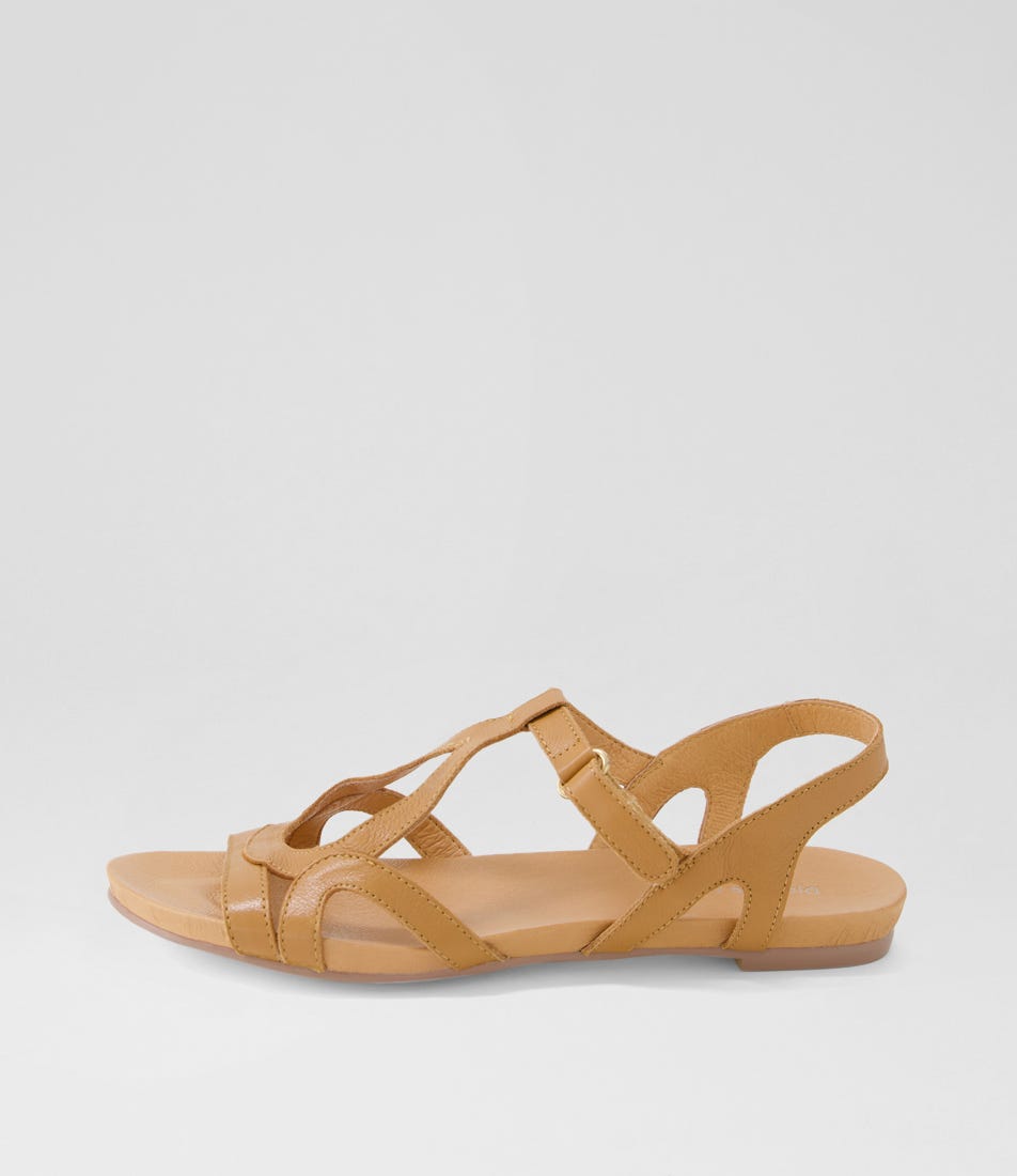 Jeys Dark Tan Leather Sandals