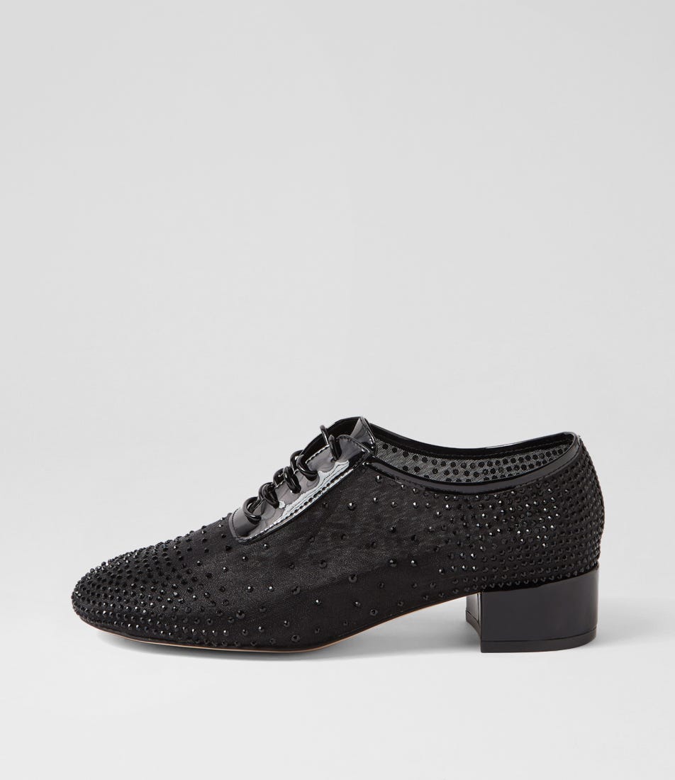 Jovis Black Multi Heels