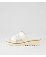 Kerem Ivory Patent Leather Sandals