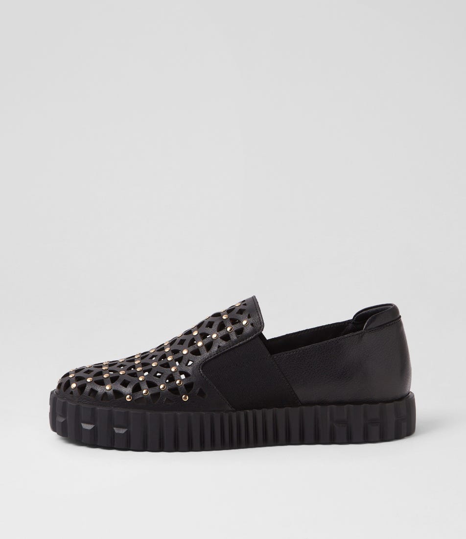 Oisey Black Leather Sneakers