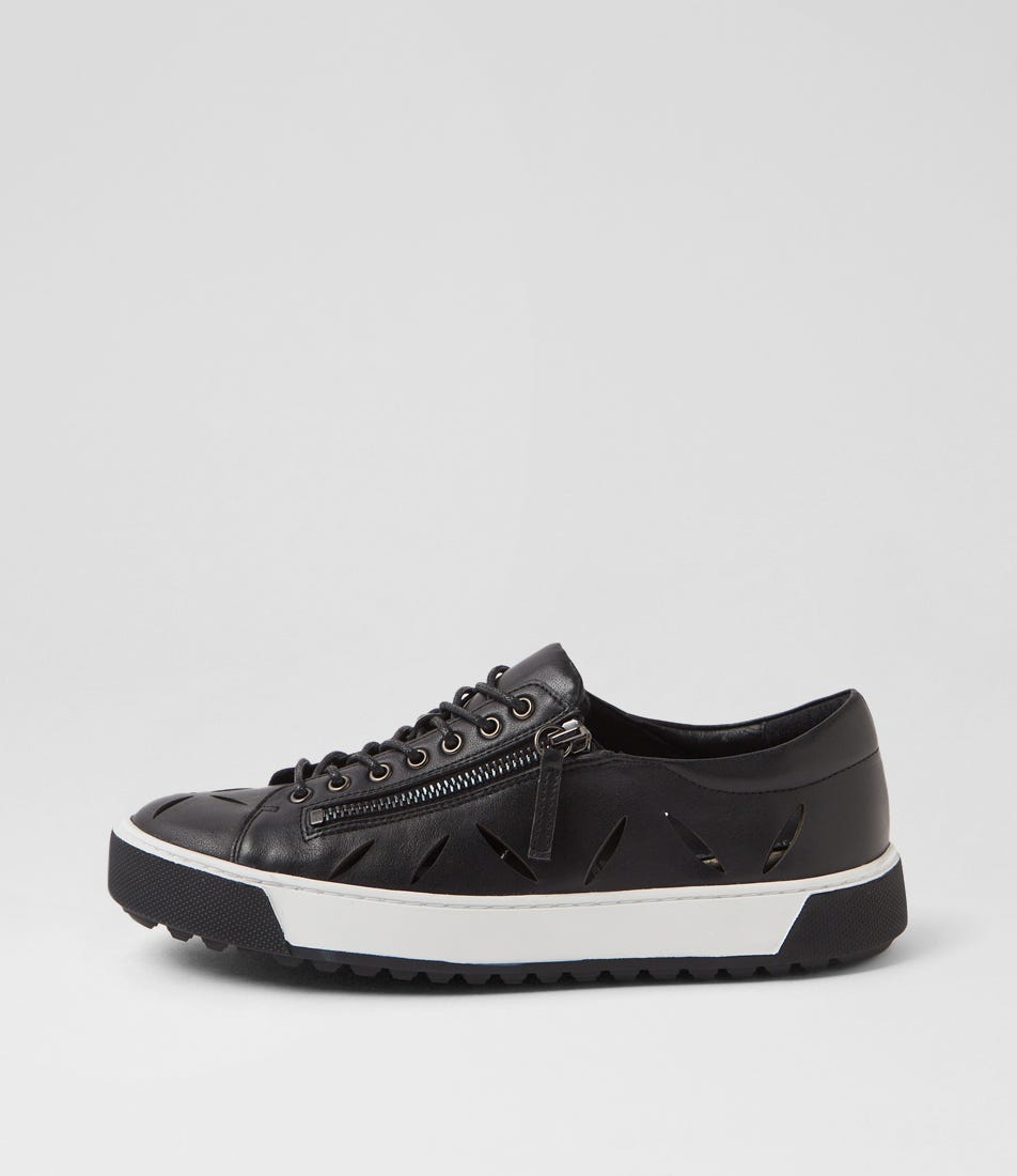 Tamela Black Leather Sneakers