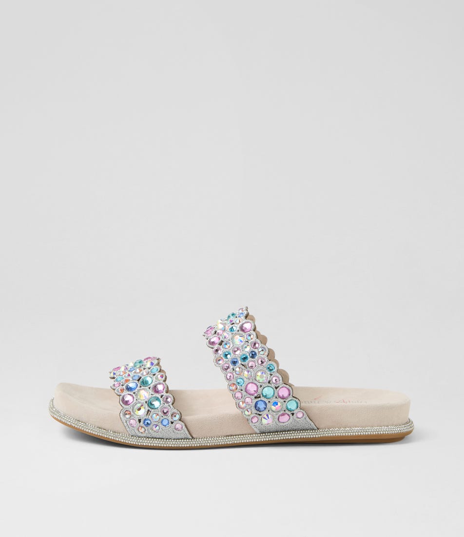 Yerba Nude Pastel Leather Slides