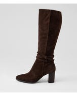 Amirie Choc Suede Knee High Boots