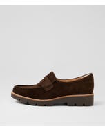 Dorte Choc Suede Loafers