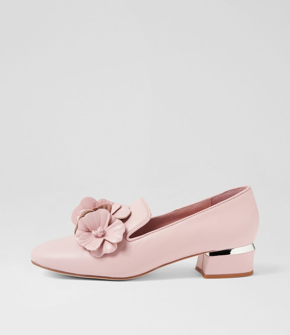 Ghana Pink Leather Heels