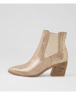 Jennier Old Gold Cut Leather Chelsea Boots