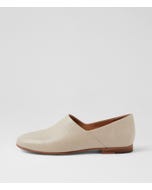 Umple Almond Leather Flat Shoes
