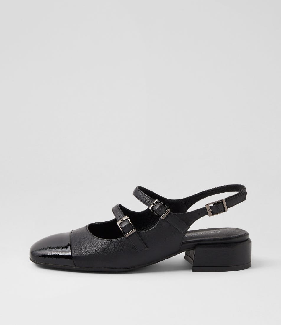 Vafron Black Patent Leather Heels