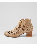 Yavor Camel Mink Leather Lace Up Boots