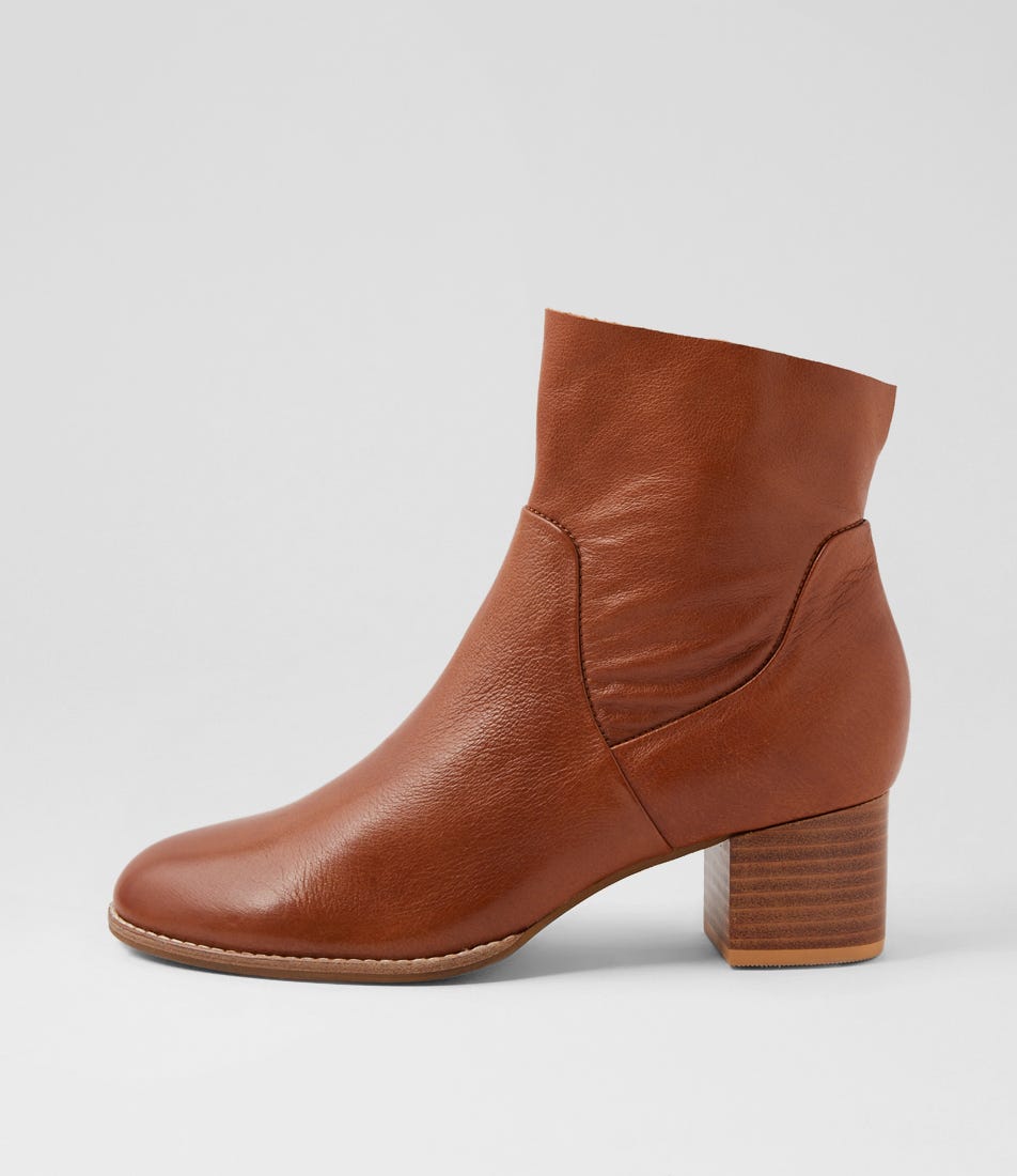 Yayoi Drambuie Leather Ankle Boots