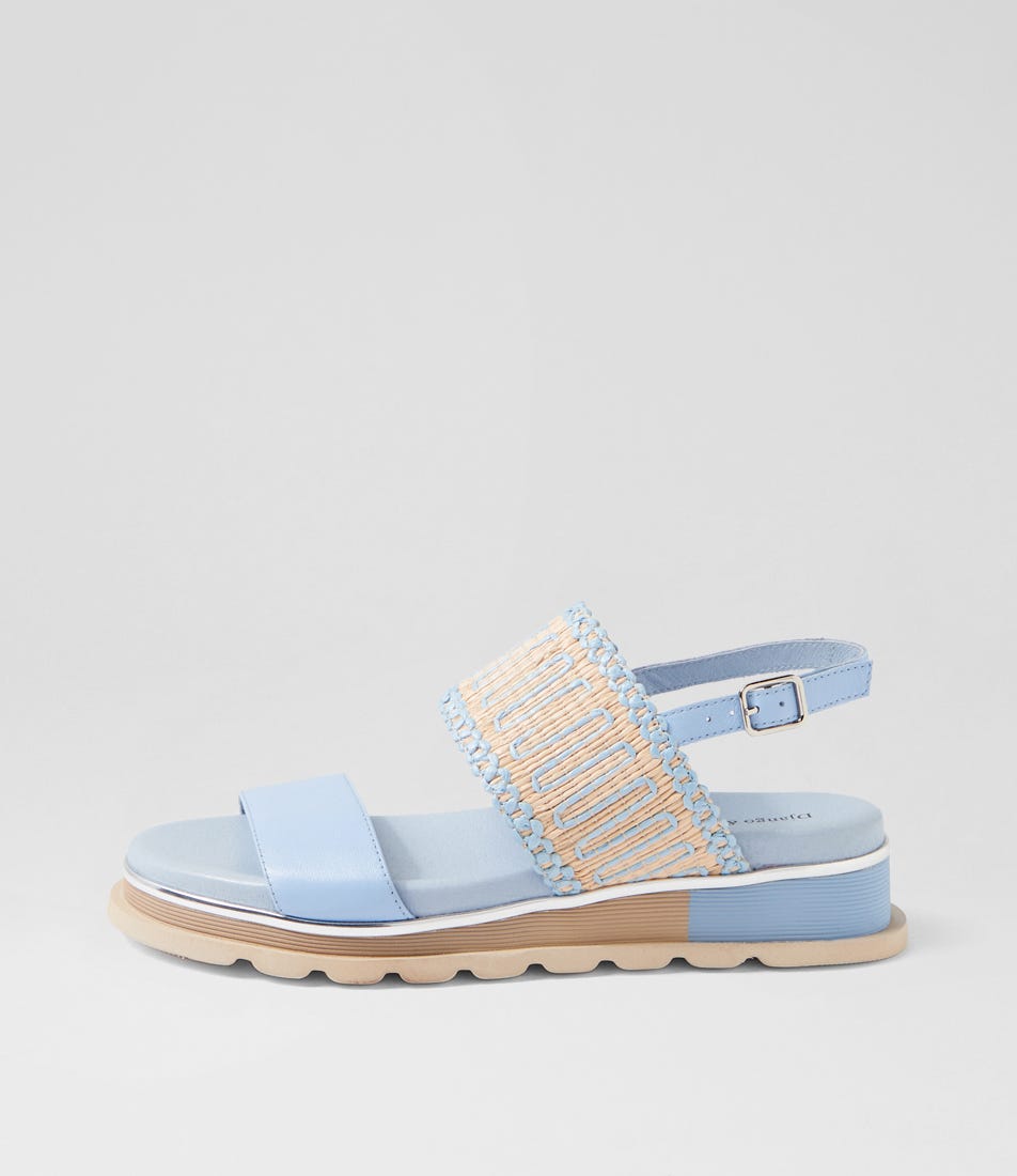 Corsett Blue Leather Sandals