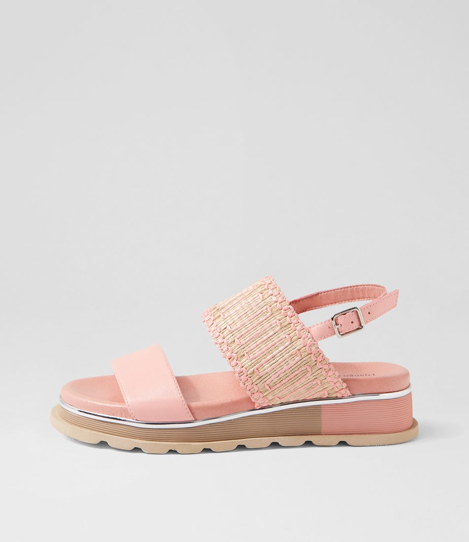 Corsett Pink Leather Sandals