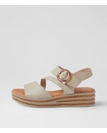 Charleen Almond Leather Sandals