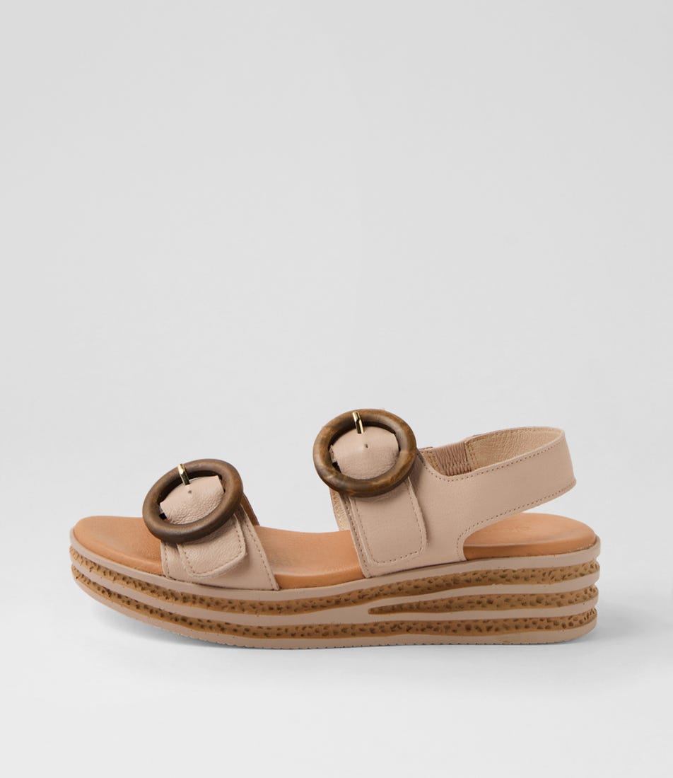 Caswell Nude Leather Sandals