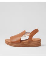 Cobra Dark Tan Leather Sandals
