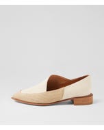 Elizas Natural Ivory Synthetic Raffia Heels
