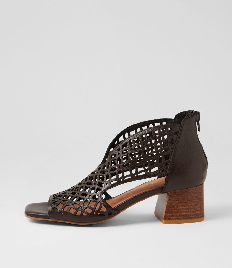 Fermina Choc Leather Sandals