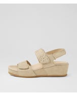 Fancey Nude Leather Sandals