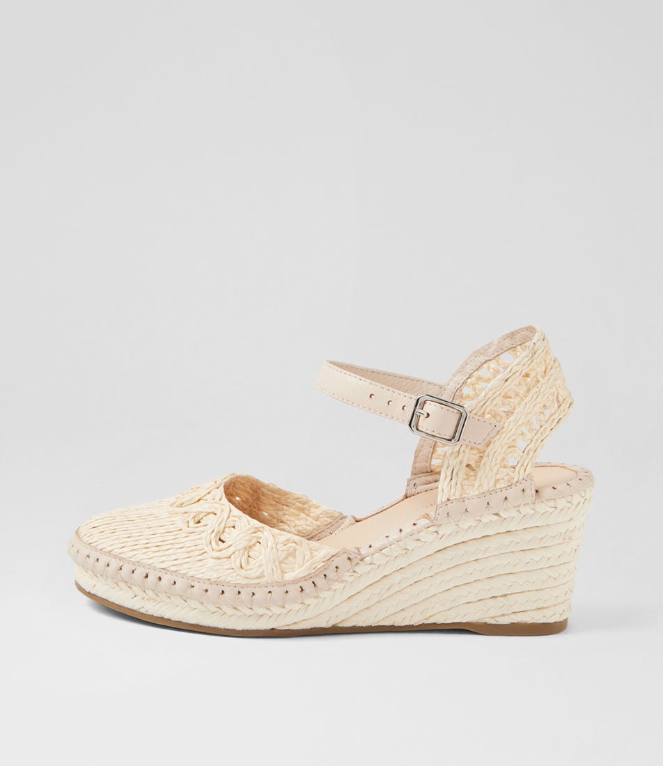 Fritzie Ivory Fabric Heels
