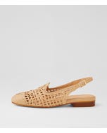Galea Natural Synthetic Raffia Flat Shoes