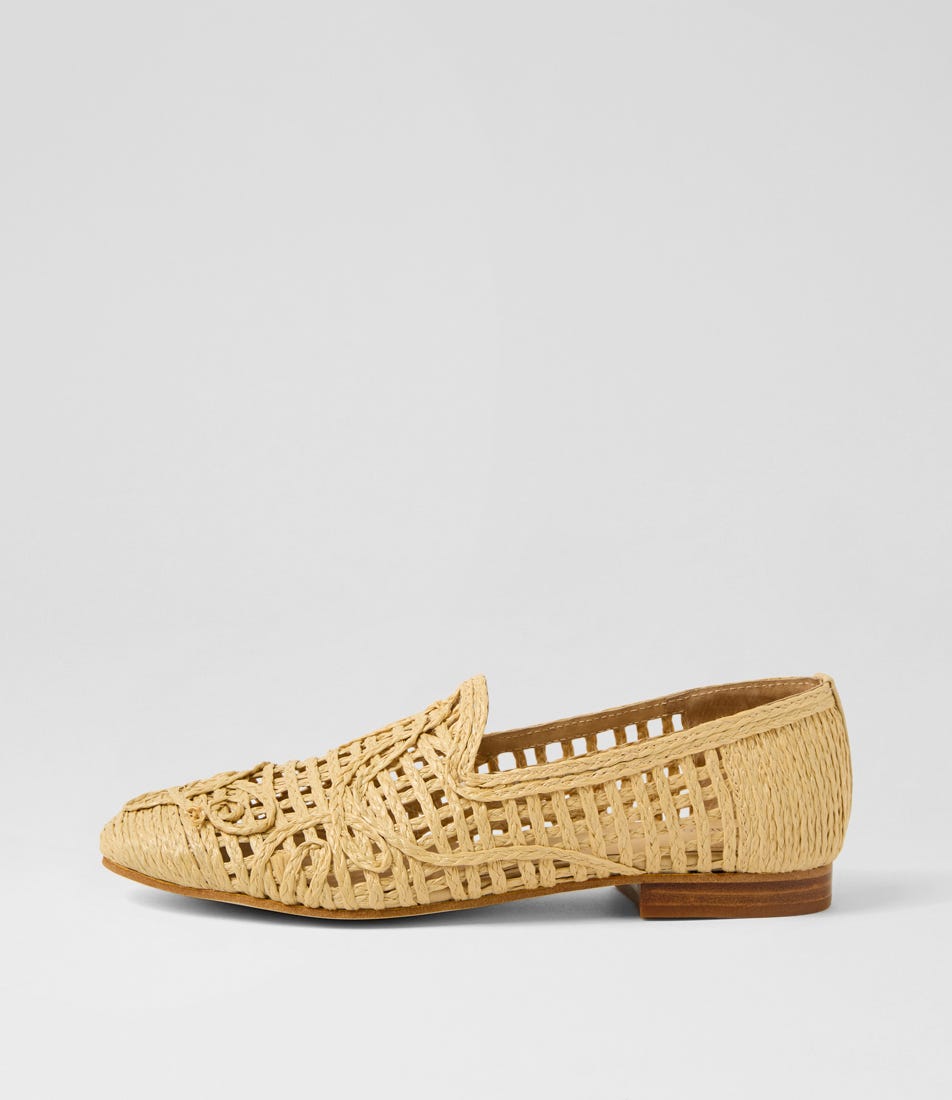 Gifty Natural Fabric Loafers