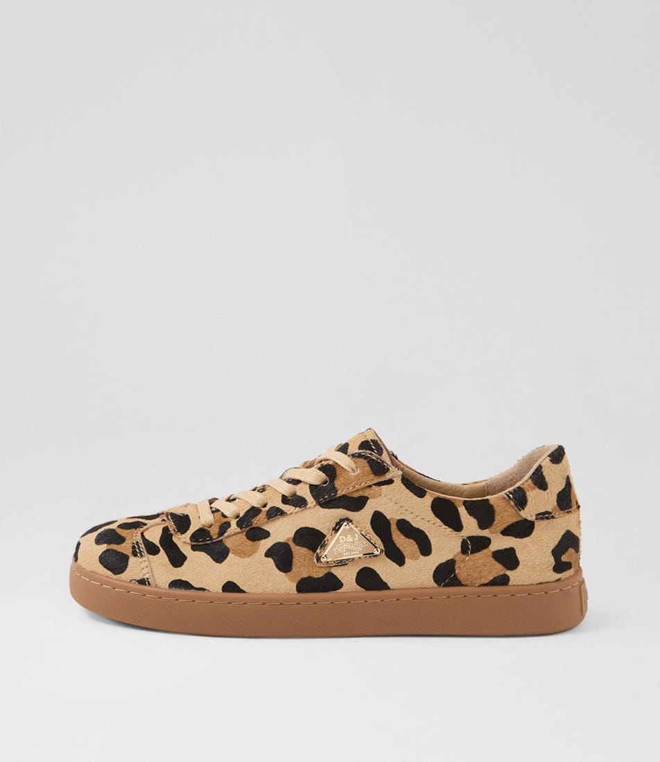 Haltar Caramel Leopard Pony Sneakers